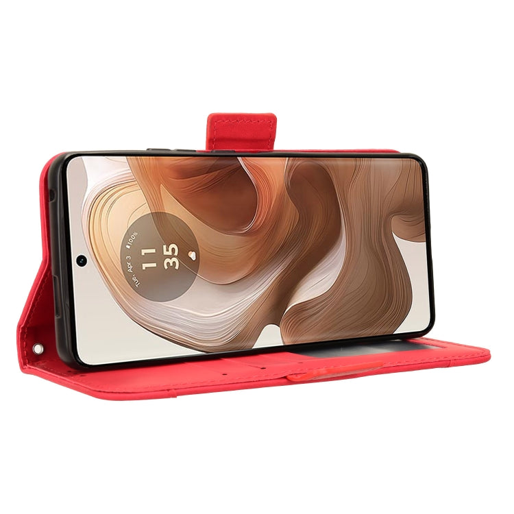 For Motorola Edge 50 Ultra / Moto X50 Ultra Skin Feel Calf Texture Card Slots Leather Phone Case