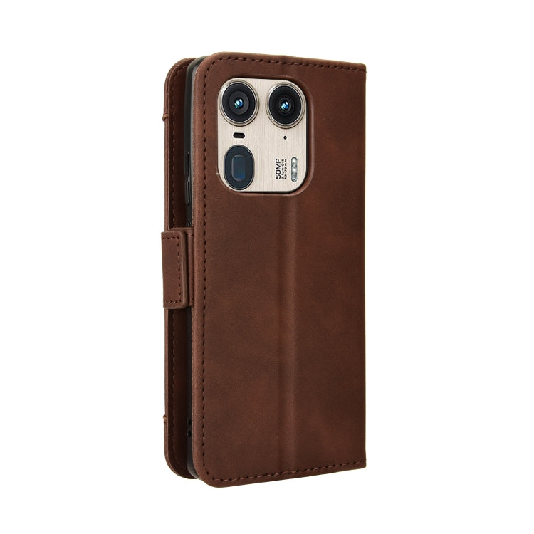 For Motorola Edge 50 Ultra / Moto X50 Ultra Skin Feel Calf Texture Card Slots Leather Phone Case