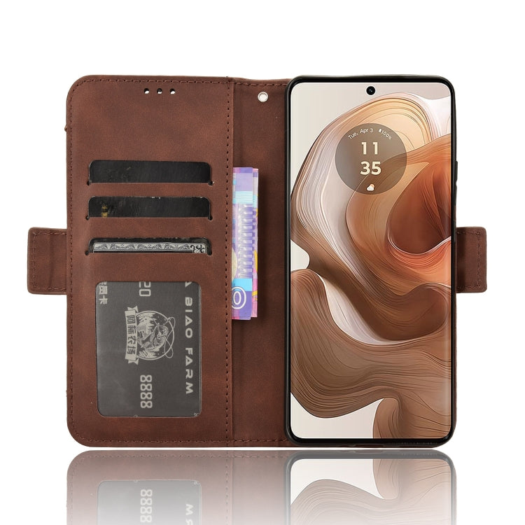 For Motorola Edge 50 Ultra / Moto X50 Ultra Skin Feel Calf Texture Card Slots Leather Phone Case