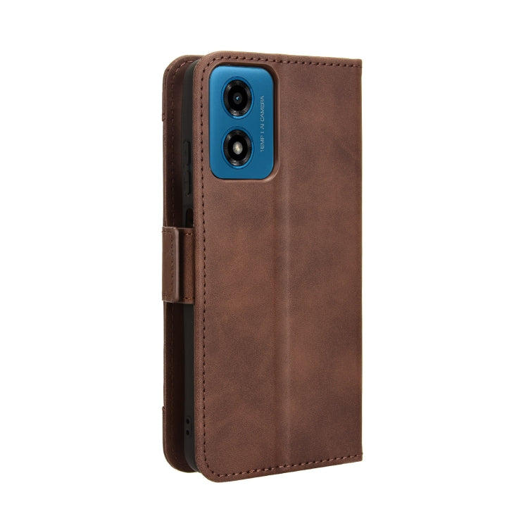 For Motorola Moto E14 / G04s / G24 Power Skin Feel Calf Texture Card Slots Leather Phone Case