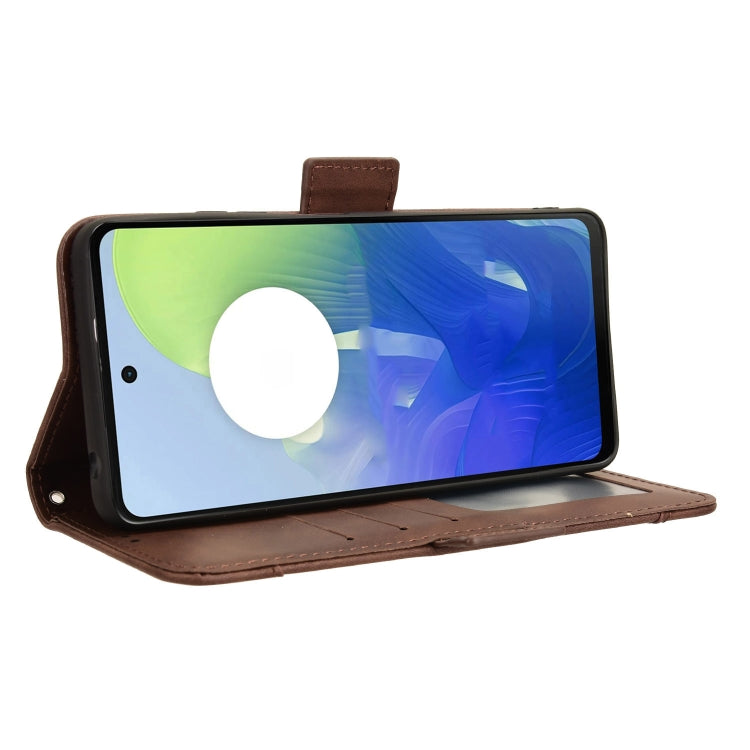 For Motorola Moto E14 / G04s / G24 Power Skin Feel Calf Texture Card Slots Leather Phone Case