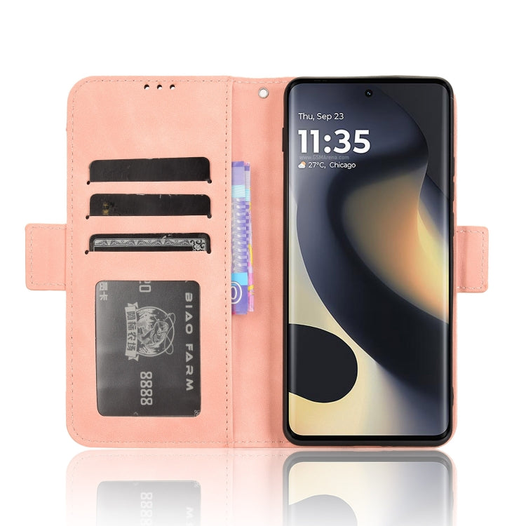 For Motorola Edge 2024 5G Skin Feel Calf Texture Card Slots Leather Phone Case