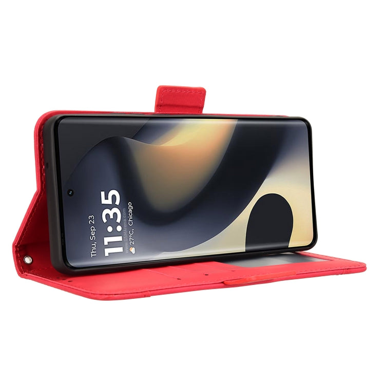 For Motorola Edge 2024 5G Skin Feel Calf Texture Card Slots Leather Phone Case