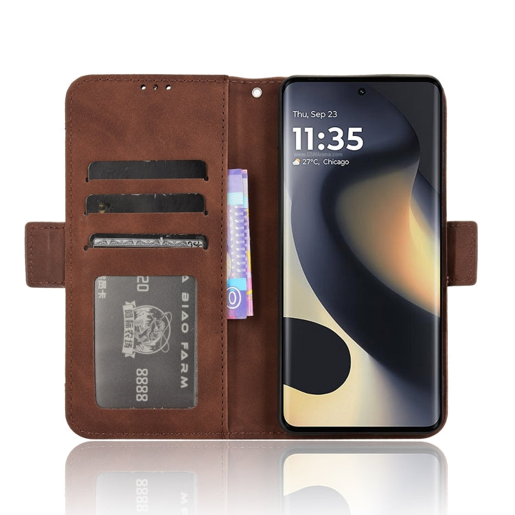 For Motorola Edge 2024 5G Skin Feel Calf Texture Card Slots Leather Phone Case