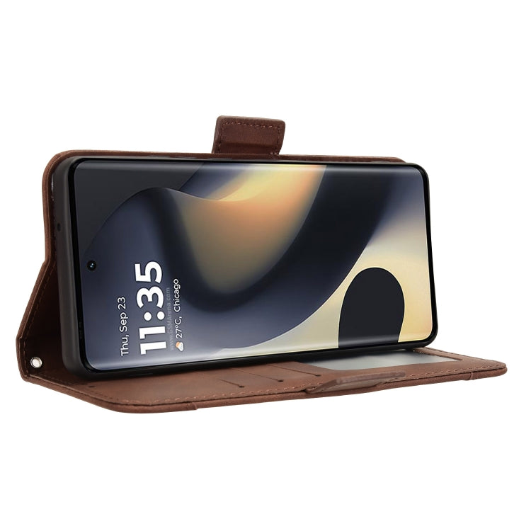 For Motorola Edge 2024 5G Skin Feel Calf Texture Card Slots Leather Phone Case