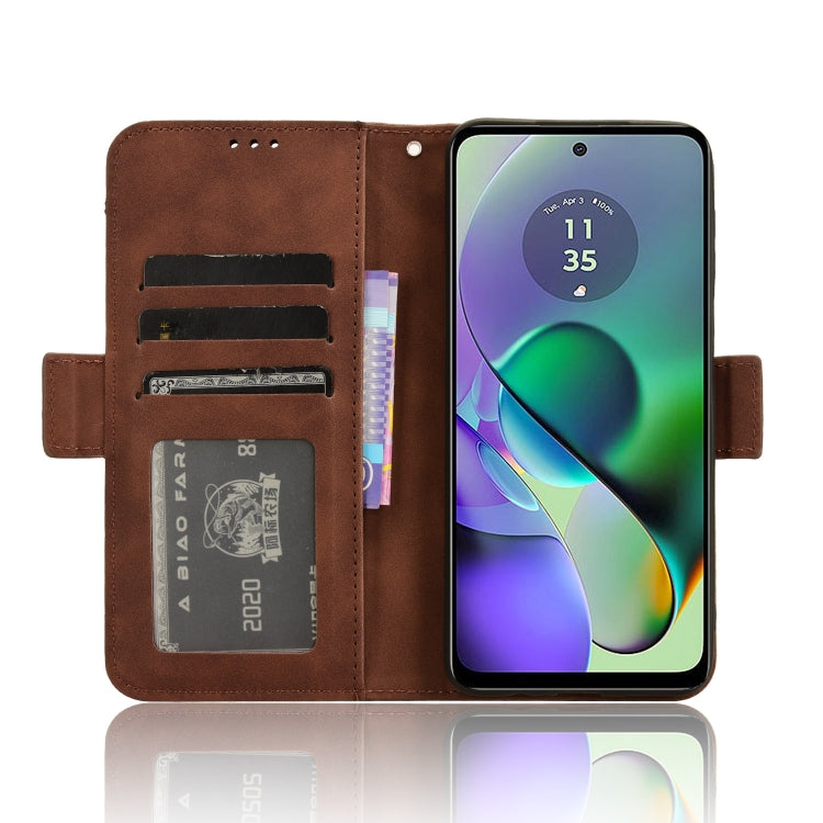 For Motorola Moto G64 5G / G64y 5G Skin Feel Calf Texture Card Slots Leather Phone Case