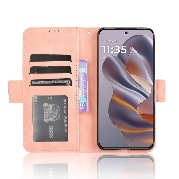For Motorola Moto S50 5G / Edge 50 Neo Skin Feel Calf Texture Card Slots Leather Phone Case