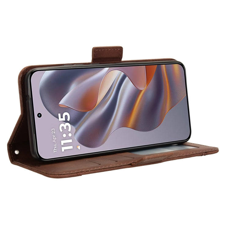 For Motorola Moto S50 5G / Edge 50 Neo Skin Feel Calf Texture Card Slots Leather Phone Case