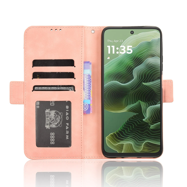 For Motorola Moto G35 5G Skin Feel Calf Texture Card Slots Leather Phone Case