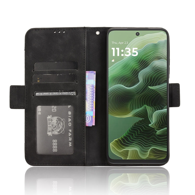 For Motorola Moto G35 5G Skin Feel Calf Texture Card Slots Leather Phone Case