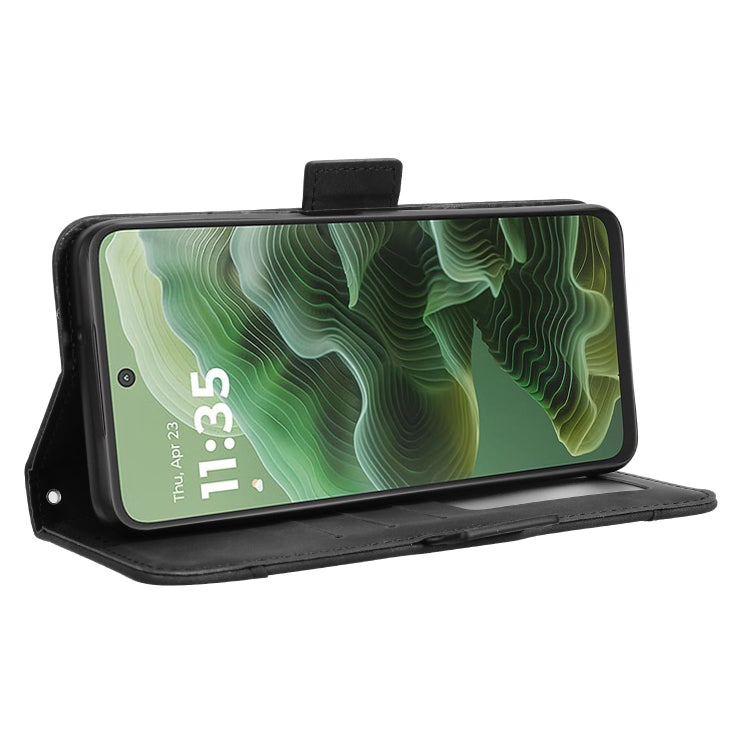 For Motorola Moto G35 5G Skin Feel Calf Texture Card Slots Leather Phone Case
