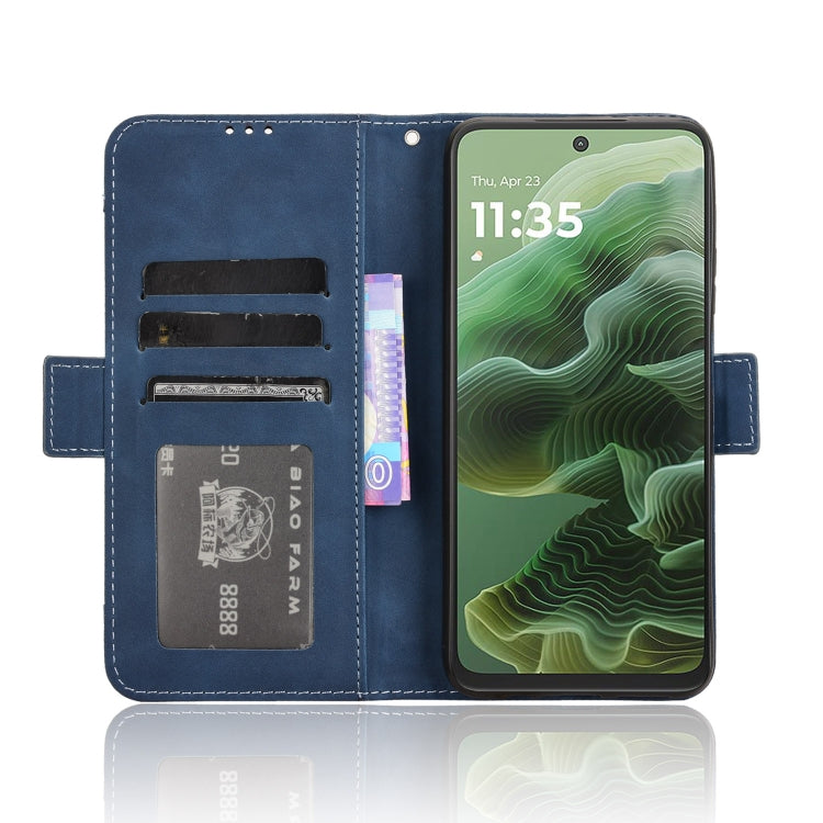 For Motorola Moto G35 5G Skin Feel Calf Texture Card Slots Leather Phone Case