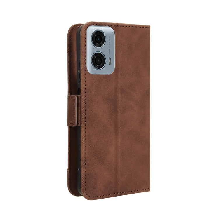 For Motorola Moto G45 5G / G34 5G Skin Feel Calf Texture Card Slots Leather Phone Case