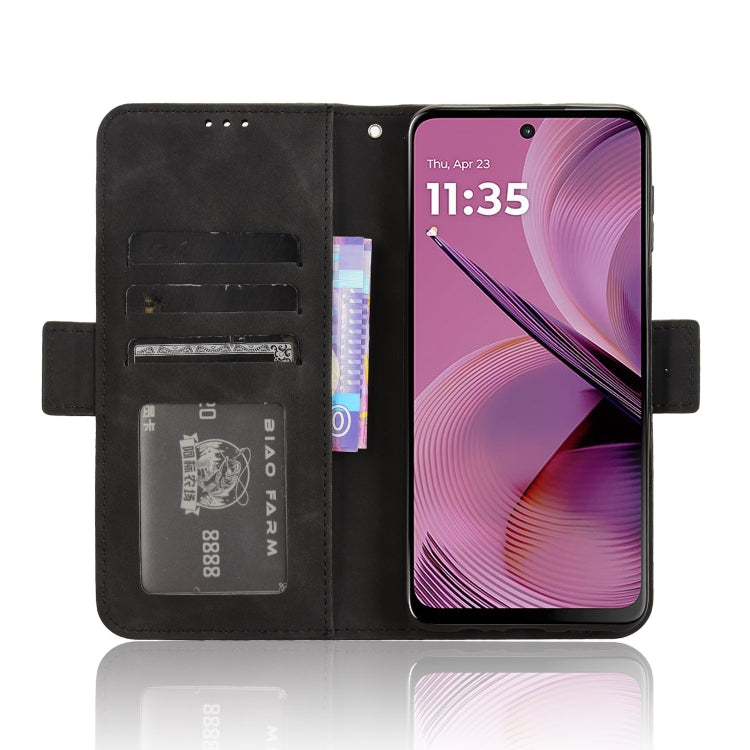 For Motorola Moto G55 5G Skin Feel Calf Texture Card Slots Leather Phone Case