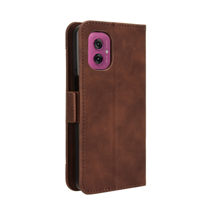 For Motorola Moto G55 5G Skin Feel Calf Texture Card Slots Leather Phone Case