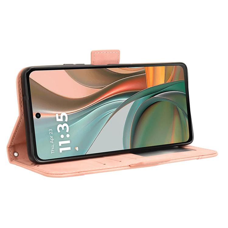 For Motorola Moto G75 5G Skin Feel Calf Texture Card Slots Leather Phone Case