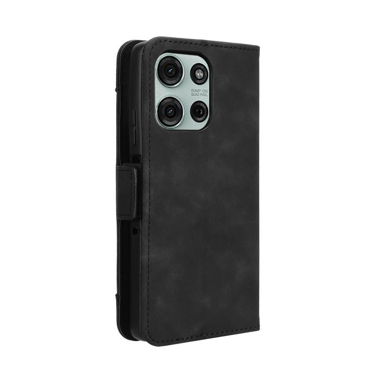 For Motorola Moto G75 5G Skin Feel Calf Texture Card Slots Leather Phone Case