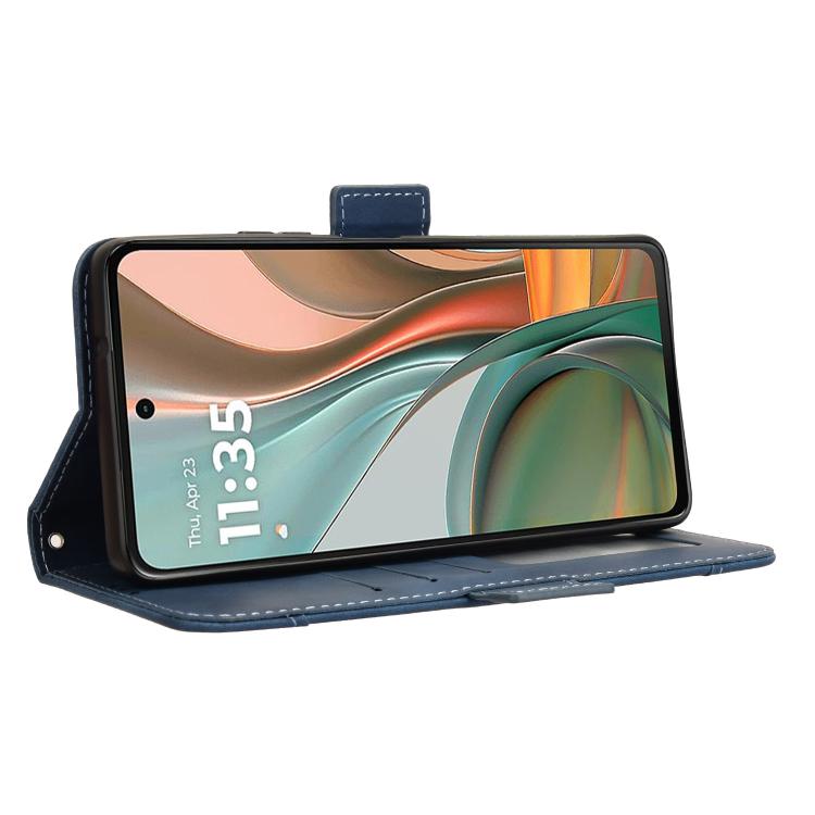 For Motorola Moto G75 5G Skin Feel Calf Texture Card Slots Leather Phone Case