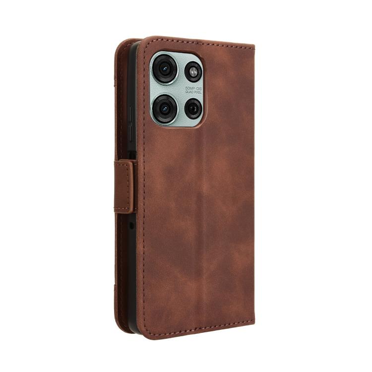 For Motorola Moto G75 5G Skin Feel Calf Texture Card Slots Leather Phone Case
