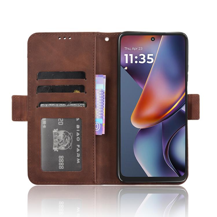 For Motorola Moto G 5G 2025 Skin Feel Calf Texture Card Slots Leather Phone Case