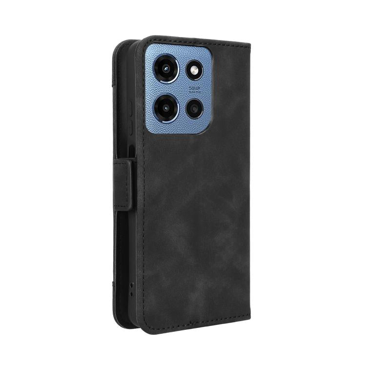 For Motorola Moto G Play 2025 Skin Feel Calf Texture Card Slots Leather Phone Case