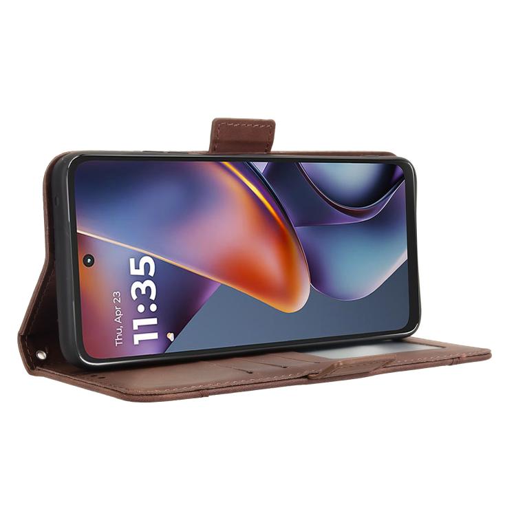 For Motorola Moto G Play 2025 Skin Feel Calf Texture Card Slots Leather Phone Case
