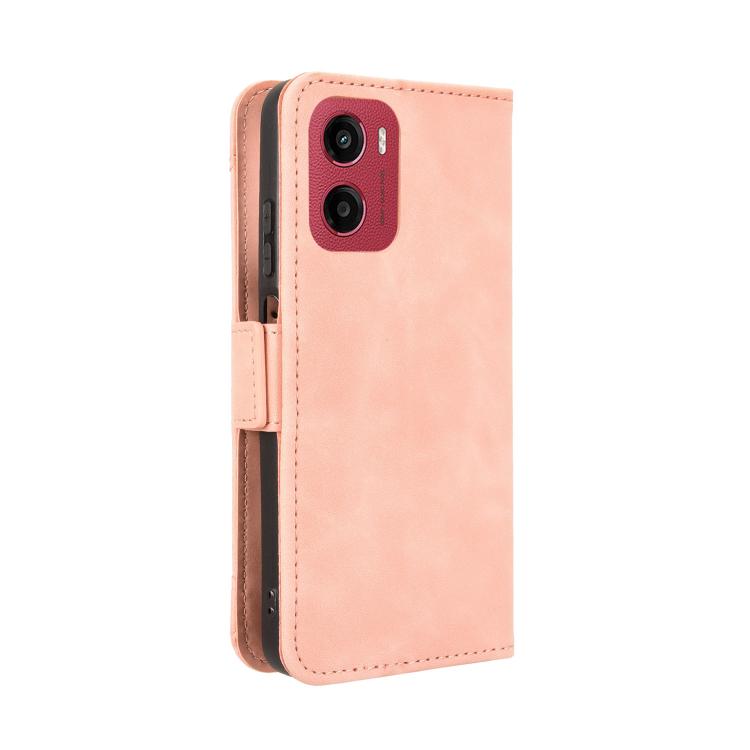 For Motorola Moto G05 4G / E15 4G Skin Feel Calf Texture Card Slots Leather Phone Case