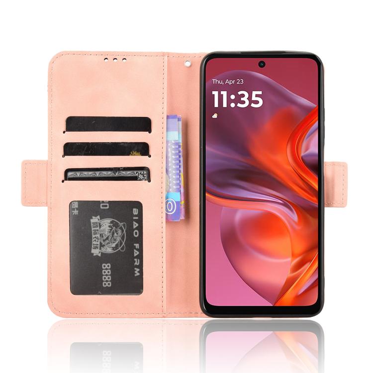For Motorola Moto G05 4G / E15 4G Skin Feel Calf Texture Card Slots Leather Phone Case
