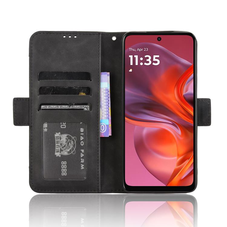 For Motorola Moto G05 4G / E15 4G Skin Feel Calf Texture Card Slots Leather Phone Case