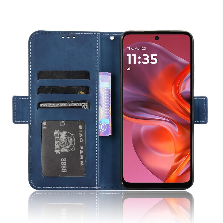 For Motorola Moto G05 4G / E15 4G Skin Feel Calf Texture Card Slots Leather Phone Case