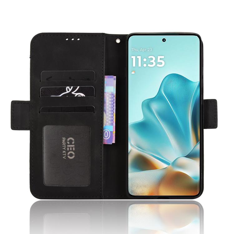 For Motorola Edge 60 Fusion Skin Feel Calf Texture Card Slots Leather Phone Case