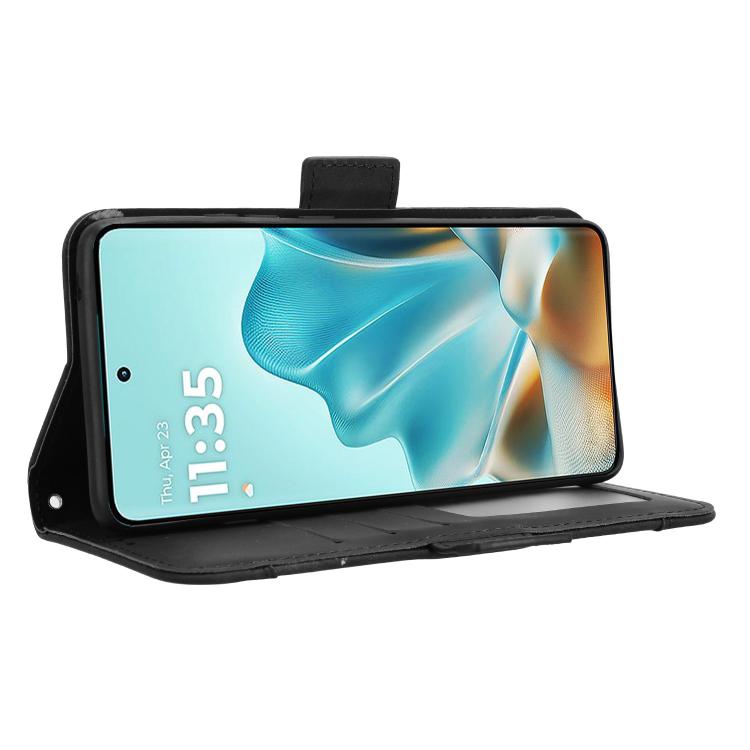 For Motorola Edge 60 Fusion Skin Feel Calf Texture Card Slots Leather Phone Case