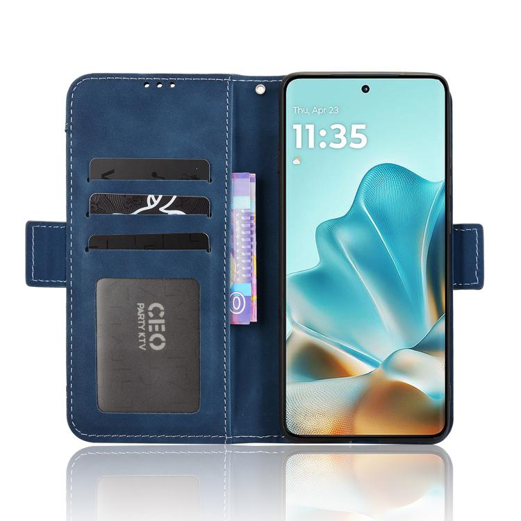 For Motorola Edge 60 Fusion Skin Feel Calf Texture Card Slots Leather Phone Case