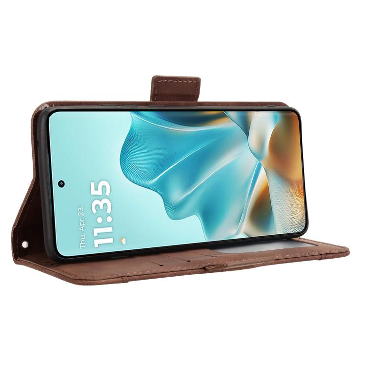 For Motorola Edge 60 Fusion Skin Feel Calf Texture Card Slots Leather Phone Case