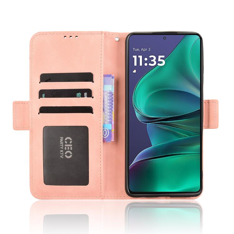 For Motorola Moto G Stylus 5G 2025 Skin Feel Calf Texture Card Slots Leather Phone Case
