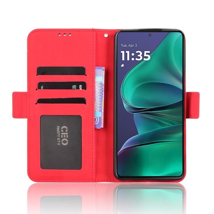 For Motorola Moto G Stylus 5G 2025 Skin Feel Calf Texture Card Slots Leather Phone Case