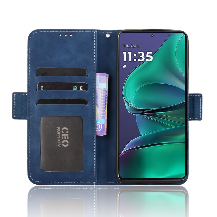 For Motorola Moto G Stylus 5G 2025 Skin Feel Calf Texture Card Slots Leather Phone Case
