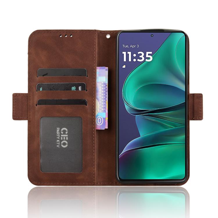 For Motorola Moto G Stylus 5G 2025 Skin Feel Calf Texture Card Slots Leather Phone Case