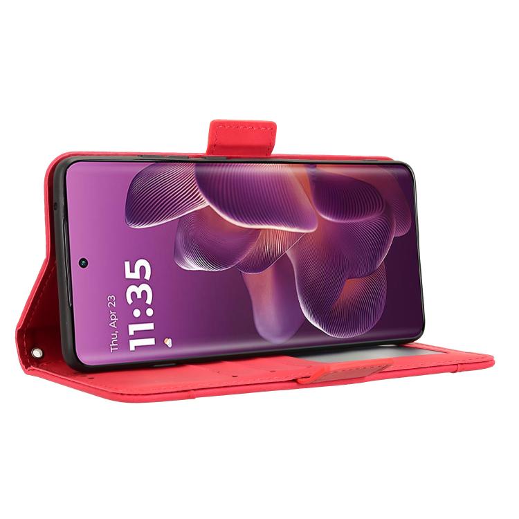 For Motorola Edge 60 Pro / 60s Pro 5G Skin Feel Calf Texture Card Slots Leather Phone Case