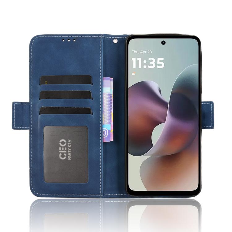For Motorola Moto G56 / G66j / G66y 5G Skin Feel Calf Texture Card Slots Leather Phone Case