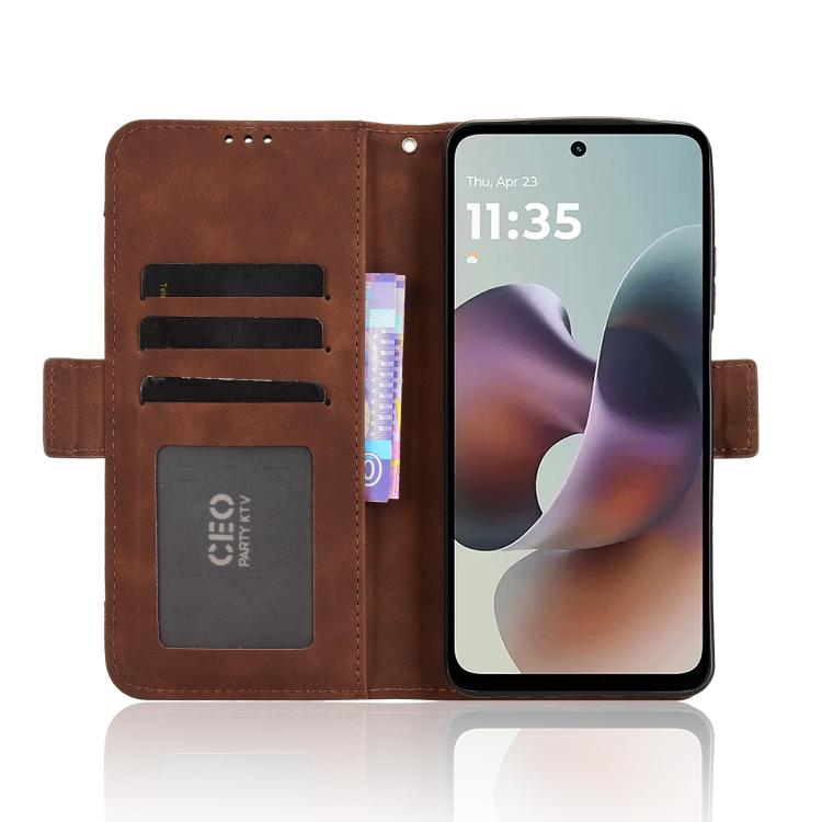 For Motorola Moto G56 / G66j / G66y 5G Skin Feel Calf Texture Card Slots Leather Phone Case