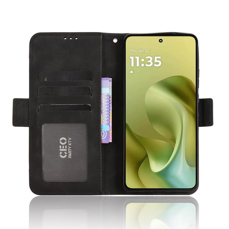 For Motorola Moto G86 Power 5G Skin Feel Calf Texture Card Slots Leather Phone Case