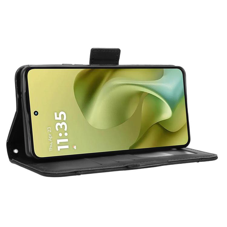 For Motorola Moto G86 Power 5G Skin Feel Calf Texture Card Slots Leather Phone Case