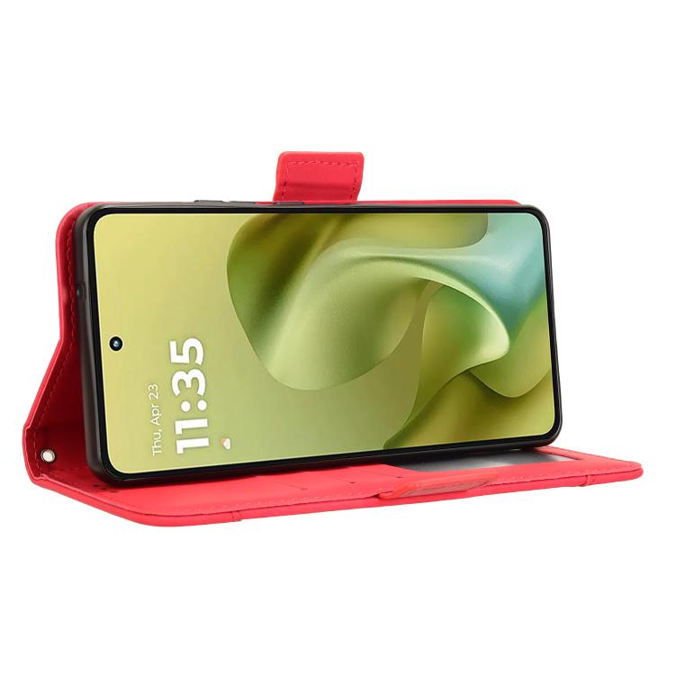 For Motorola Moto G86 Power 5G Skin Feel Calf Texture Card Slots Leather Phone Case