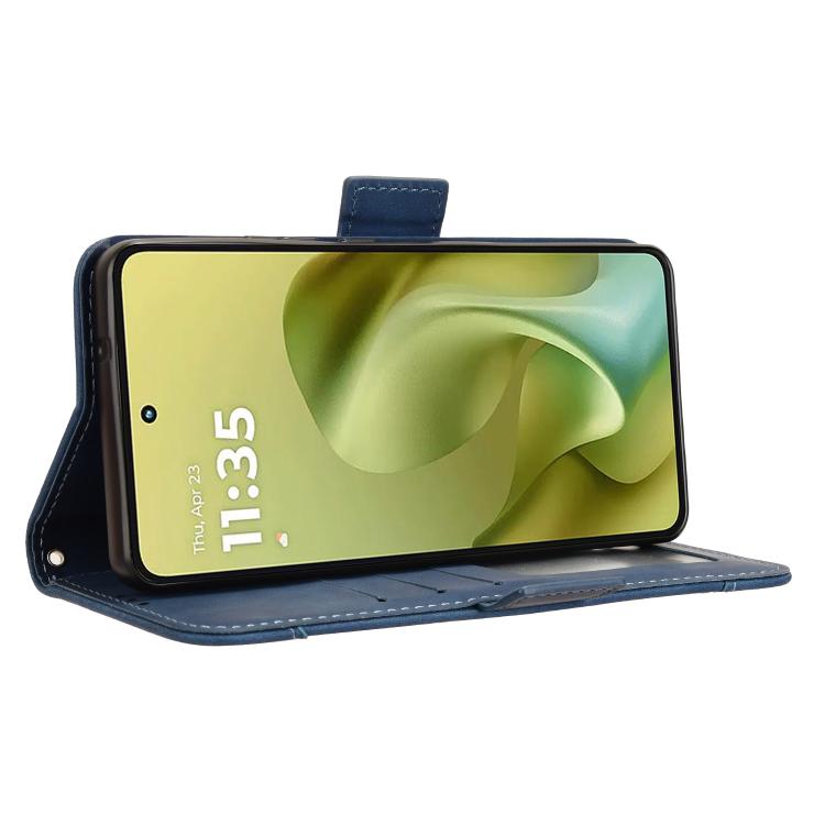 For Motorola Moto G86 Power 5G Skin Feel Calf Texture Card Slots Leather Phone Case