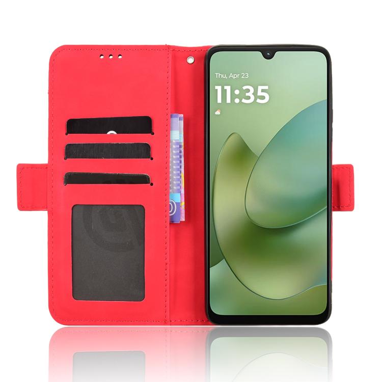 For Motorola Moto G06 / G06 Power Skin Feel Calf Texture Card Slots Leather Phone Case