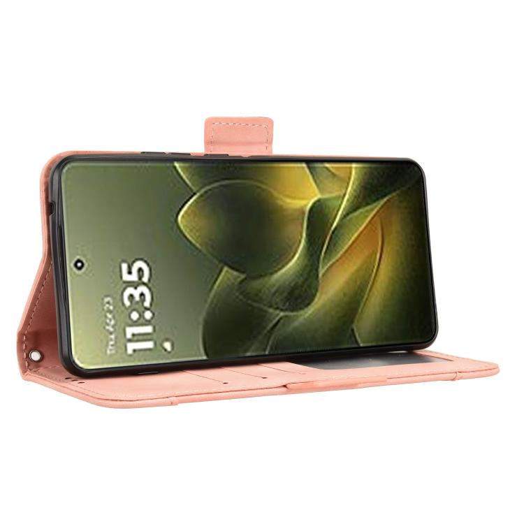 For Motorola Edge 70 5G Skin Feel Calf Texture Card Slots Leather Phone Case