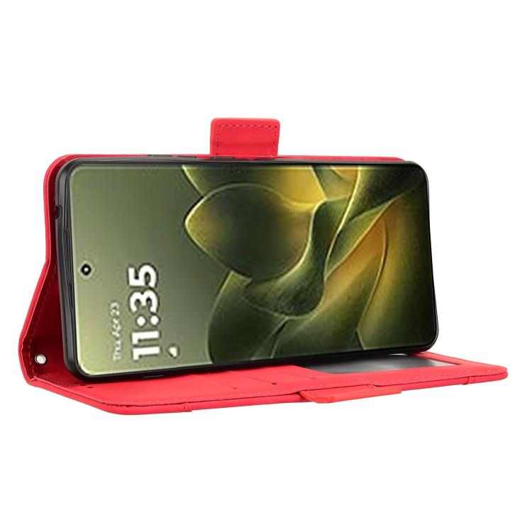 For Motorola Edge 70 5G Skin Feel Calf Texture Card Slots Leather Phone Case