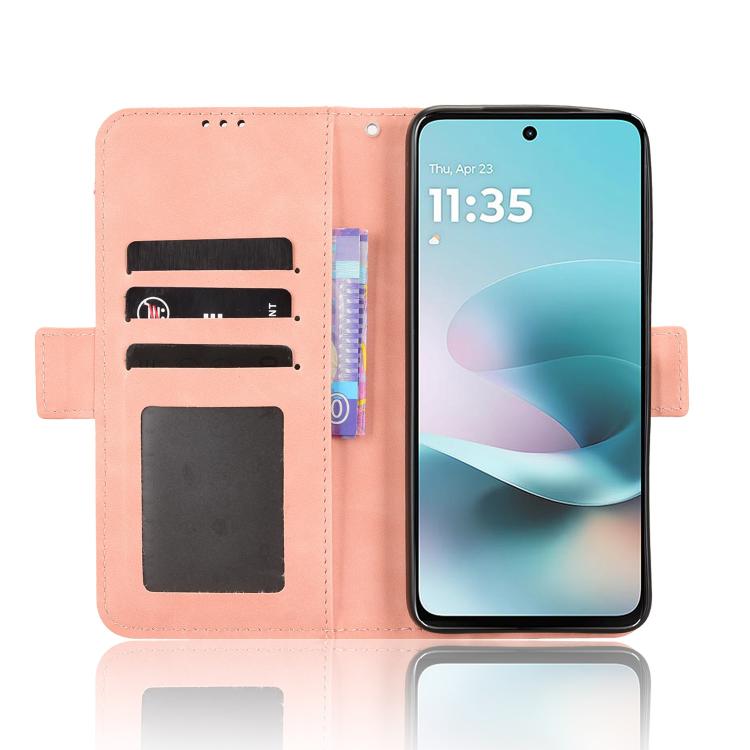 For Motorola Moto G67 Power / G57 Power Skin Feel Calf Texture Card Slots Leather Phone Case