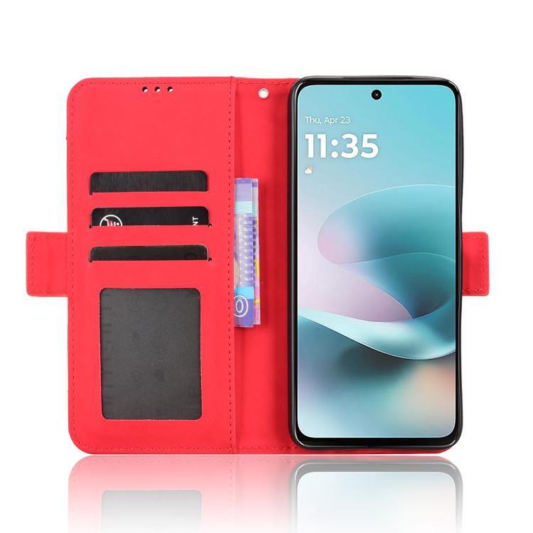 For Motorola Moto G67 Power / G57 Power Skin Feel Calf Texture Card Slots Leather Phone Case